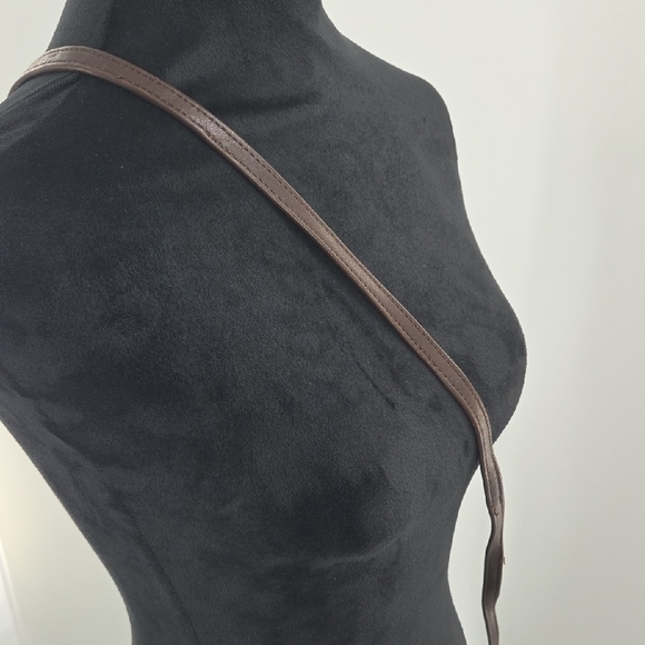 Small Dark Brown Fossil Leather Bag - Picture 11 of 16